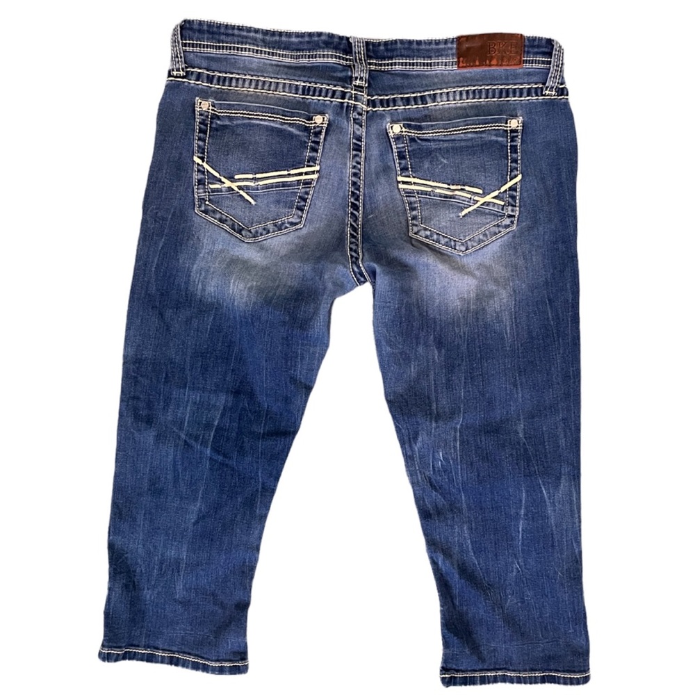 BKe buckle denim jean crop capris size 30